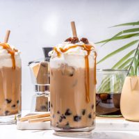 Tapioca,Boba,Balls,Coffee,Frappe,,Asian,Trendy,Cold,Coffee,Drink