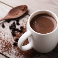 Closeup,Hot,Chocolate,In,White,Mug,(shallow,Depth,Of,Field)